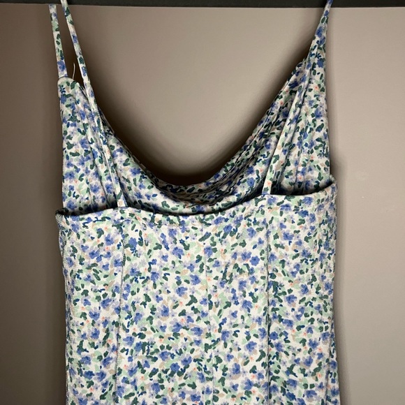 Blue floral maxi dress - Picture 3 of 4